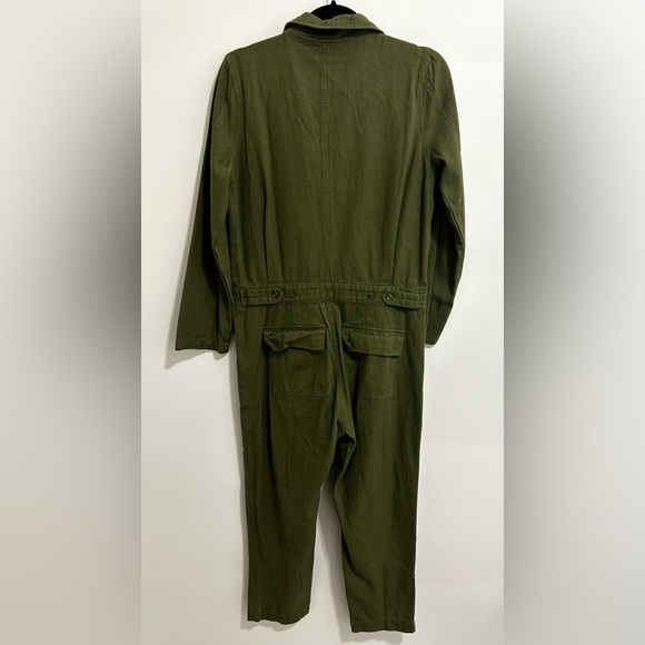 Fashion Nova Rosie Boiler Jumpsuit New in Olive Green Size Small - Picture 3 of 3